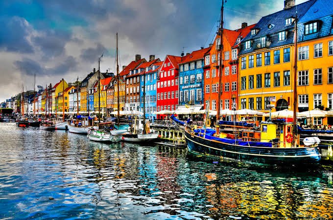 Nyhavn Waterfront Colorful Houses Copenhagen Denmark
